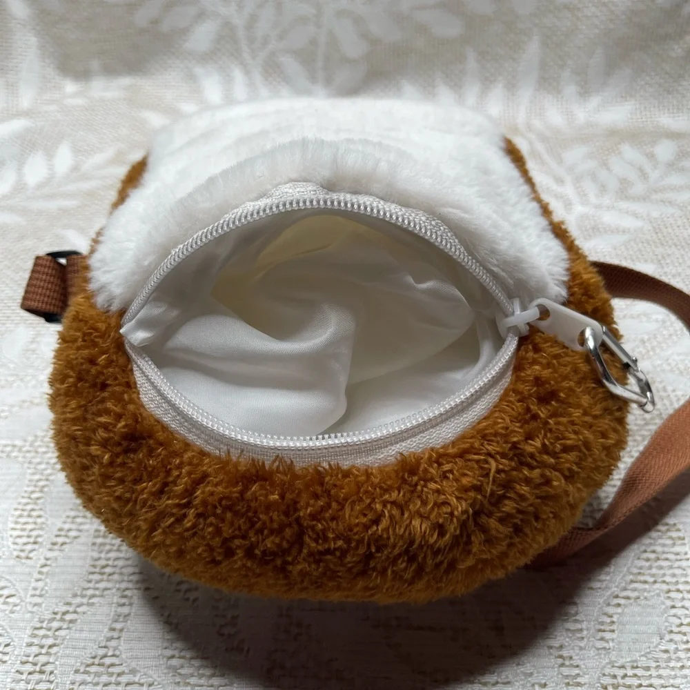 💕Bundle 3 for $20 Adorable Toast-Shaped Kids Bag - Brown and White 6x7
